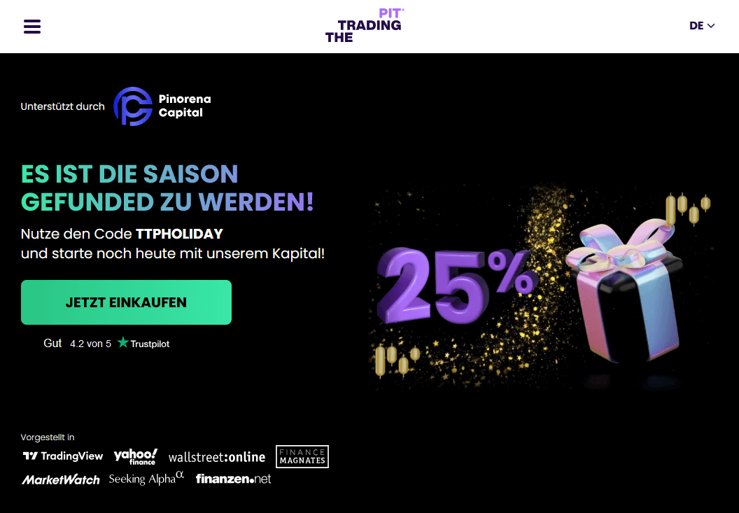 Bafin-konformes Prop Trading: Anbieter: The Trading Pit