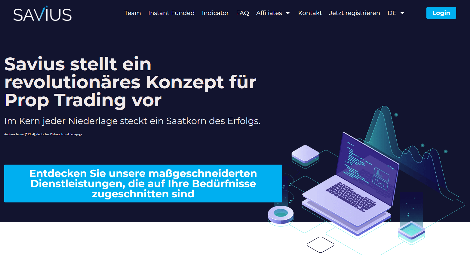 Bafin-konformes Prop Trading: Anbieter: Savius