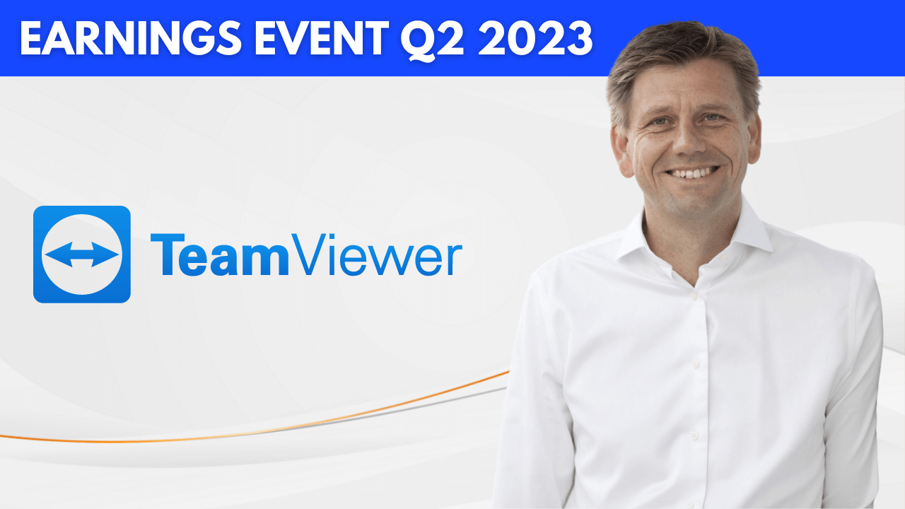 TeamViewer wächst kräftig und erhöht Prognose - Quartalszahlen Q2/2023